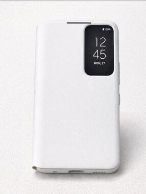 Samsung Galaxy S22+ S-View Flip Cover OEM Smart Clear View Case White EF-ZS906